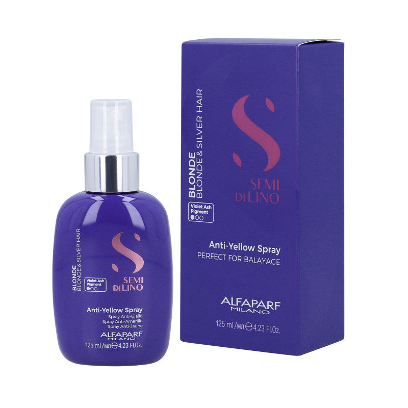 ALFAPARF SEMI DI LINO BLONDE ANTI YELLOW Balsamo spray per capelli biondi 125ml
