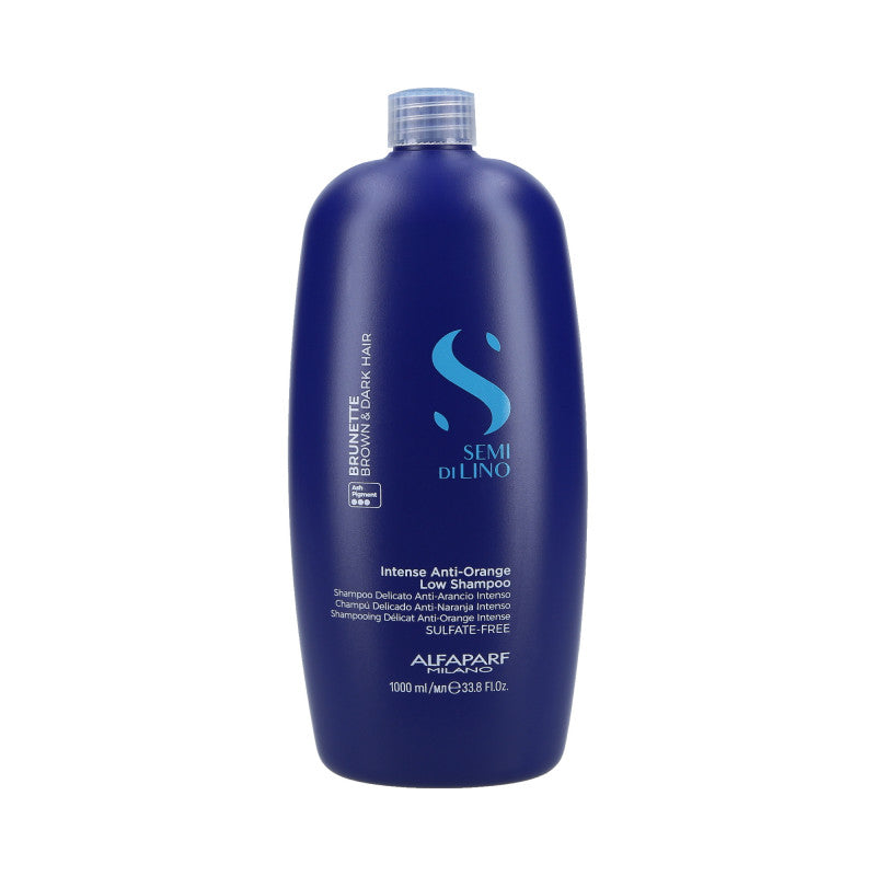 ALFAPARF SEMI DI LINO BRUNETTE ANTI ORANGE Shampoo neutralizzante per capelli castani 1000ml