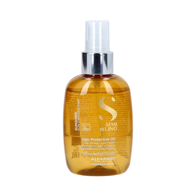 ALFAPARF SEMI DI LINO Olio bifasico per capelli prima e dopo l'esposizione al sole con filtri UV 125ml