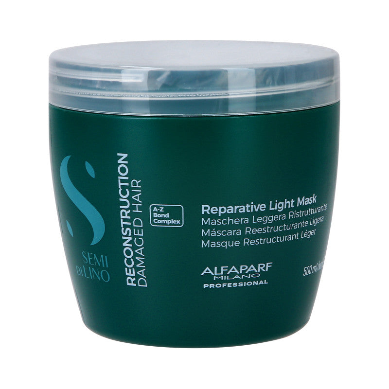 ALFAPARF SEMI DI LINO RECONSTRUCTION LIGHT Maschera rigenerante per capelli danneggiati, sottili e delicati 500ml