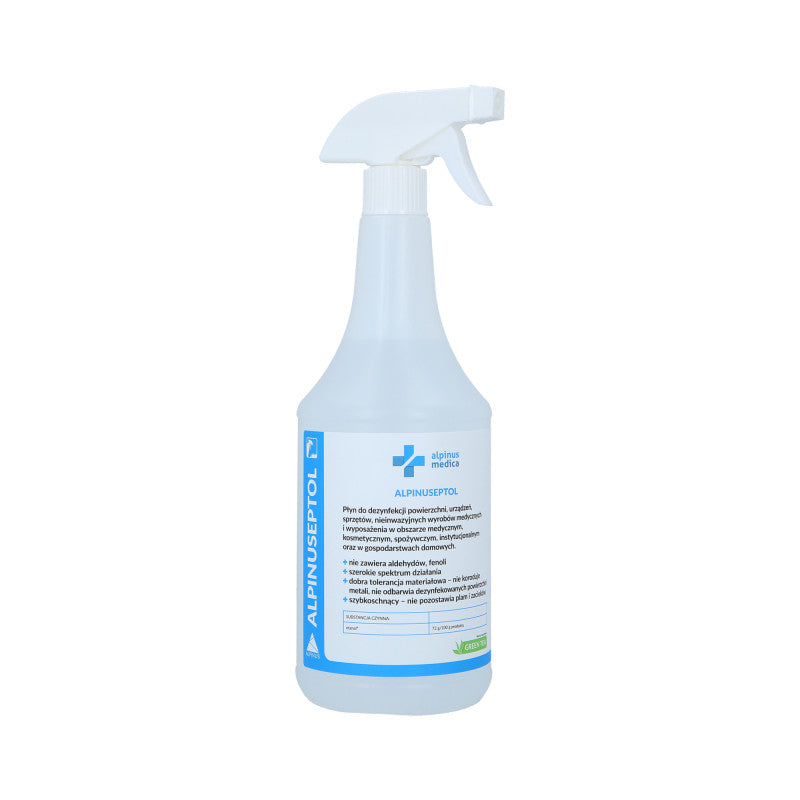 ALPINUS MEDICA ALPINUSEPTOL GREEN TEA Liquido per la disinfezione di superfici e attrezzature di centri estetici e medici 1000ml
