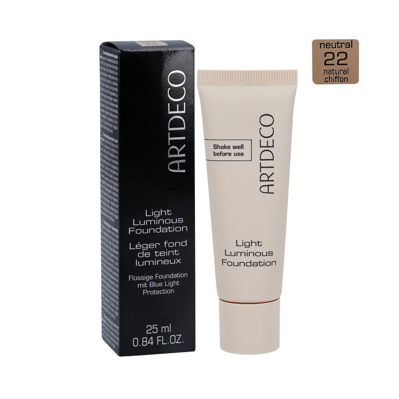 ARTDECO LIGHT LUMINOUS Fondotinta schiarente 22 Natural Chiffon 25ml