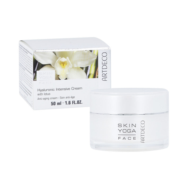ARTDECO YOGA HYALURONIC INTENSIVE LOTUS Crema viso con estratto di fiori di loto 50ml