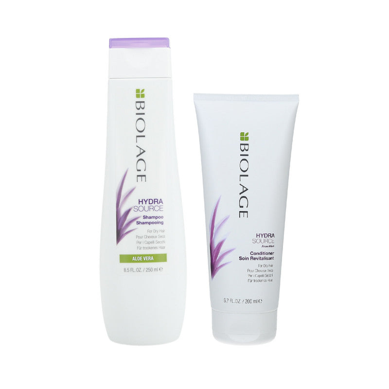 BIOLAGE HYDRASOURCE Set Shampoo 250ml + Conditioner 200ml per capelli secchi
