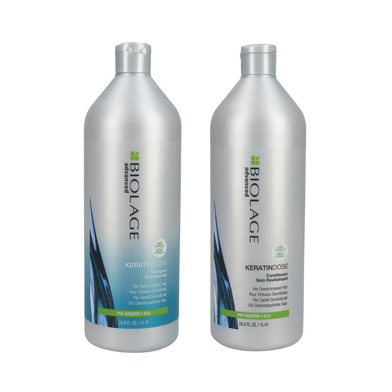 BIOLAGE Keratindose Set Shampoo 1000 ml + Balsamo 1000 ml 