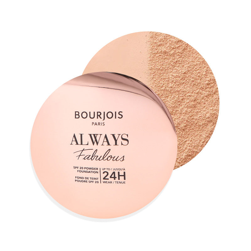 BOURJOIS ALWAYS FABULOUS Fondotinta in polvere a lunga tenuta con filtro SPF20 125 Avorio 7 g