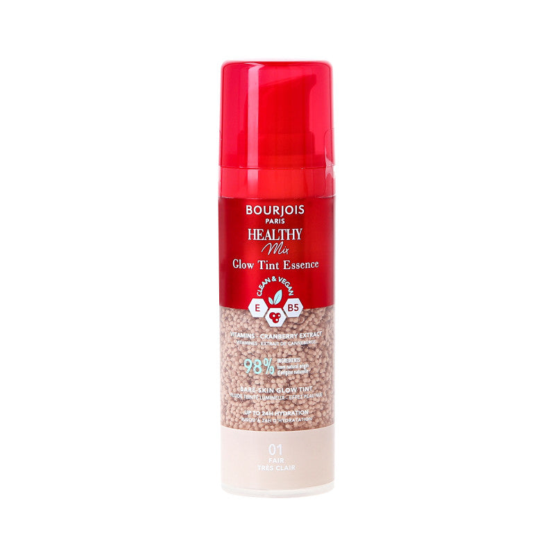 BOURJOIS HEALTHY MIX GLOW TINT Essenza idratante uniformante per il tono della pelle 10 Fair 30 ml