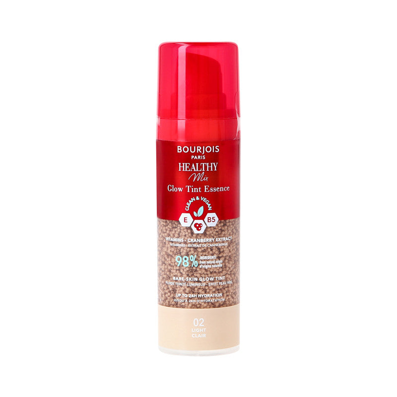BOURJOIS HEALTHY MIX GLOW TINT Essenza idratante uniformante per il tono della pelle 20 Light 30 ml