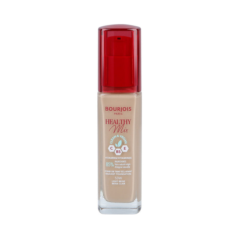 BOURJOIS HEALTHY MIX VEGAN Fondotinta 053W Light Beige 30ml