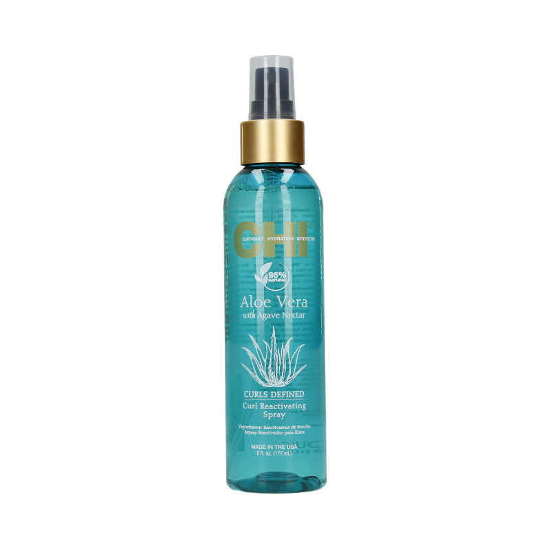 CHI ALOE VERA Spray rinfrescante con aloe vera per capelli ricci 177ml
