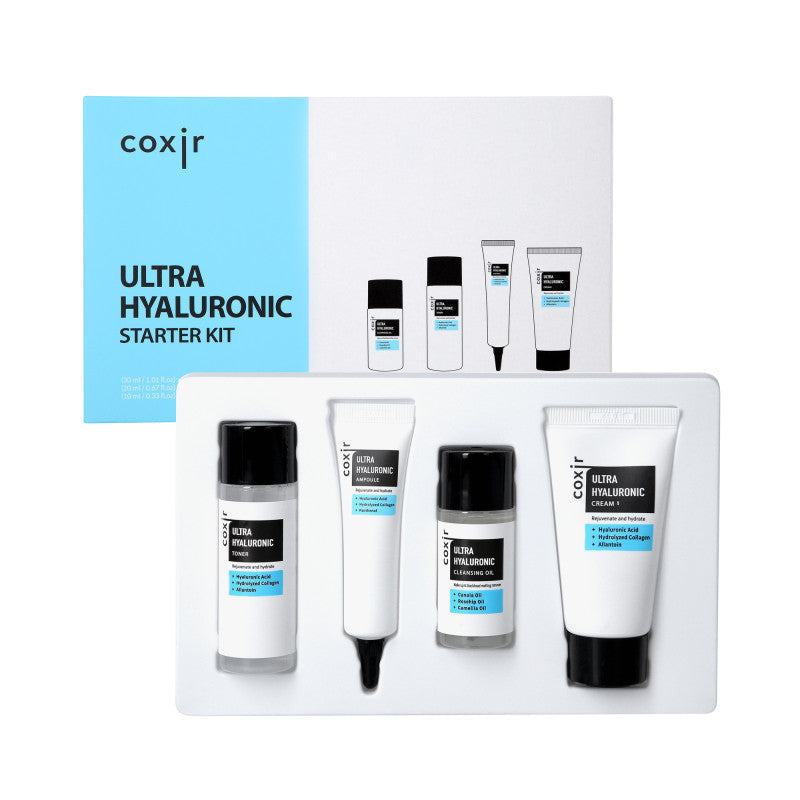COXIR ULTRA HYALURONIC LINE Set idratante intensivo con acido ialuronico, 30ml + 20ml + 20ml + 10ml