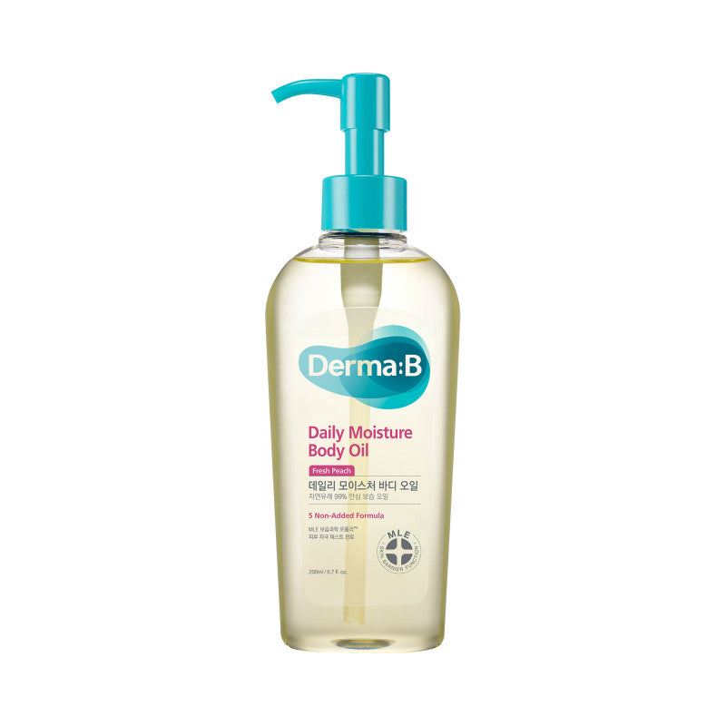 DERMA:B Olio corpo idratante con estratto di pesca 200ml