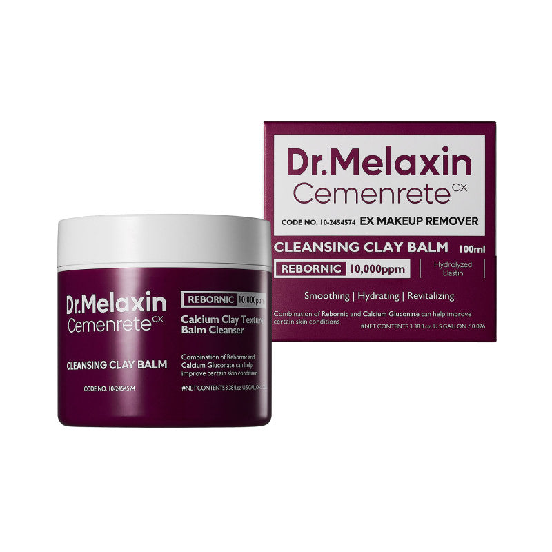 DR.MELAXIN CEMENRETE LINE Balsamo detergente all'argilla per la rimozione del trucco e la cura della pelle 100ml