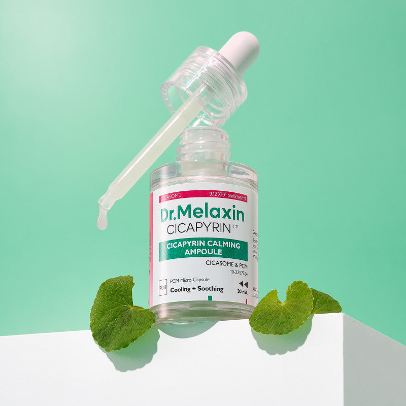DR.MELAXIN CICAPYRIN CALMING AMPOULE Siero viso lenitivo con complesso rinfrescante, 30 ml