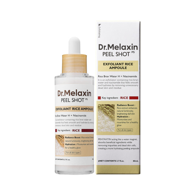 DR.MELAXIN PEEL SHOT LINE Fiala delicatamente esfoliante con estratto di riso bianco 80ml