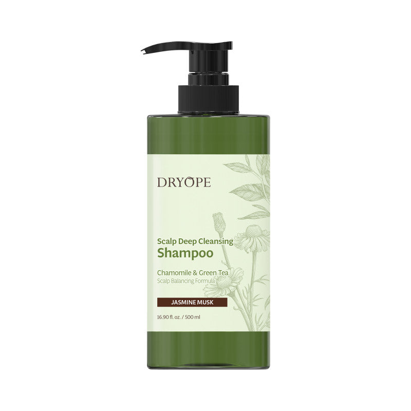 DRYOPE SCALP DEEP CLEANSING Shampoo vegano per capelli al profumo di muschio e gelsomino 500 ml