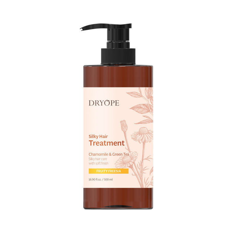 DRYOPE SILKY HAIR TREATMENT Maschera nutriente per capelli secchi e danneggiati al profumo di frutta e fresia 500 ml