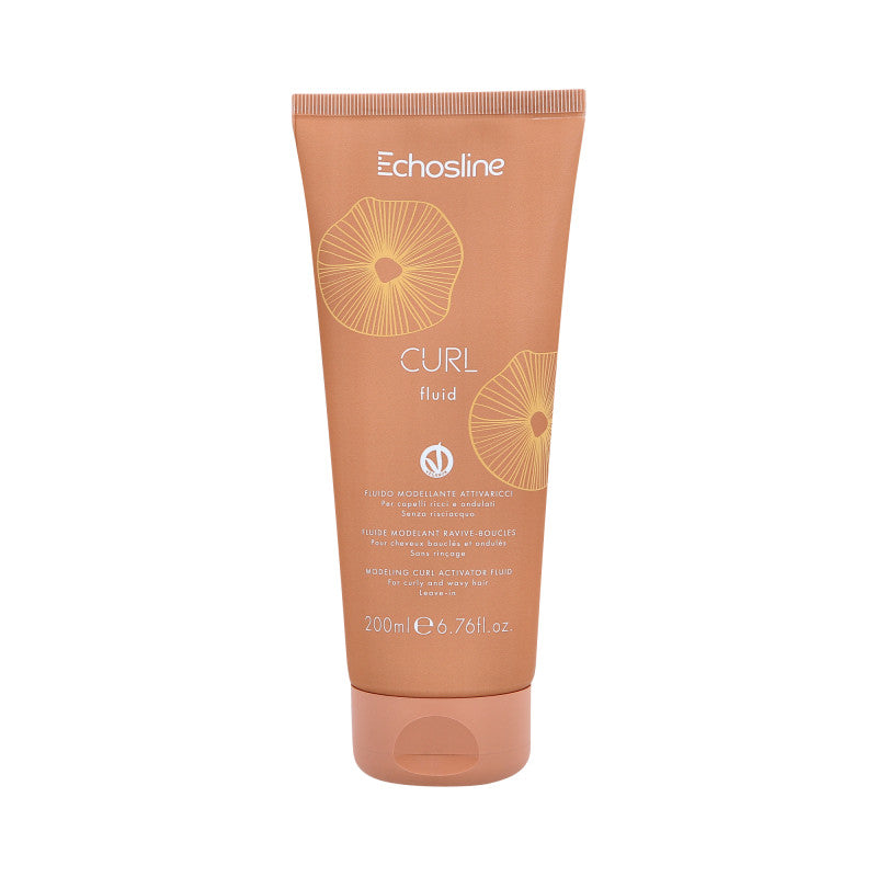 ECHOSLINE CURL FLUID VEGAN Fluido liquido vegan modellante capelli ricci 200ml
