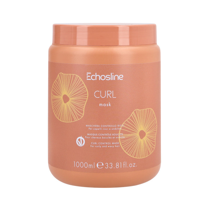 ECHOSLINE CURL VEG Maschera idratante vegana per capelli ricci e mossi 1000ml