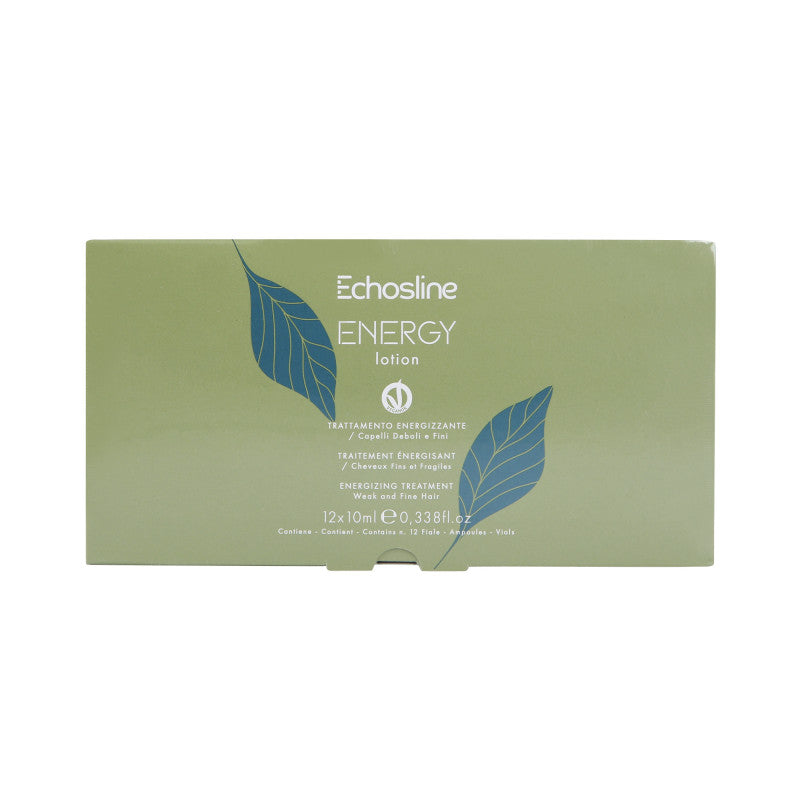 ECHOSLINE ENERGY Fiale rinforzanti per capelli e cuoio capelluto 12x10ml