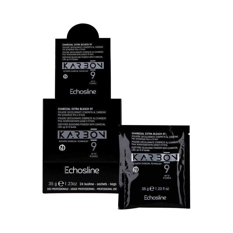 ECHOSLINE KARBON 9 Illuminante per capelli in bustine 24 X 35g