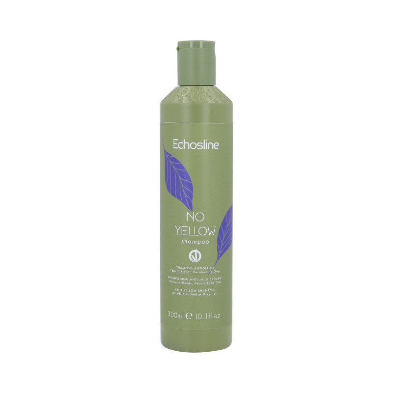 ECHOSLINE NO YELLOW VEGAN Shampoo viola per capelli biondi e grigi 300ml