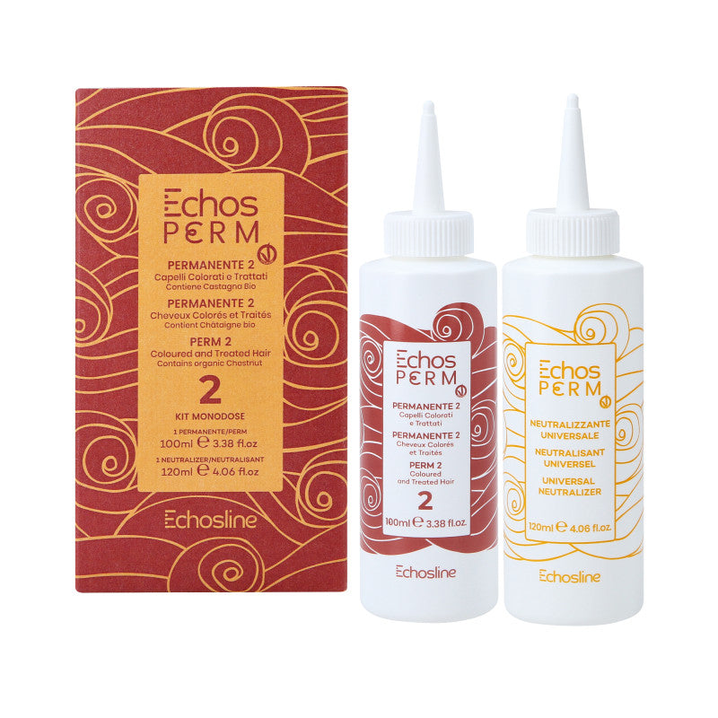 ECHOSLINE PERM Set permanente P2 Capelli colorati 100ml+120ml