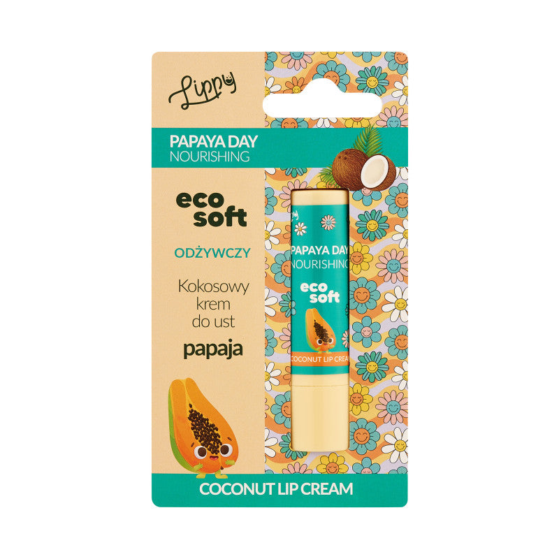 ECO SOFT LIPPY DAY Crema labbra al cocco, melone e papaya 4,8 ml