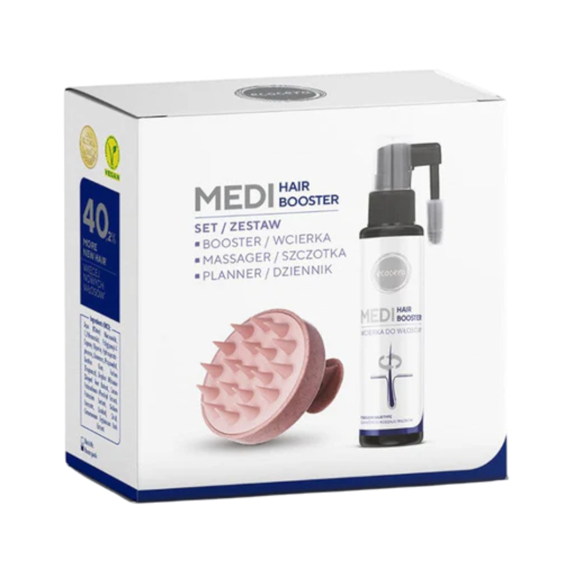 ECOCERA MEDI HAIR BOOSTER Set lozione + spazzola