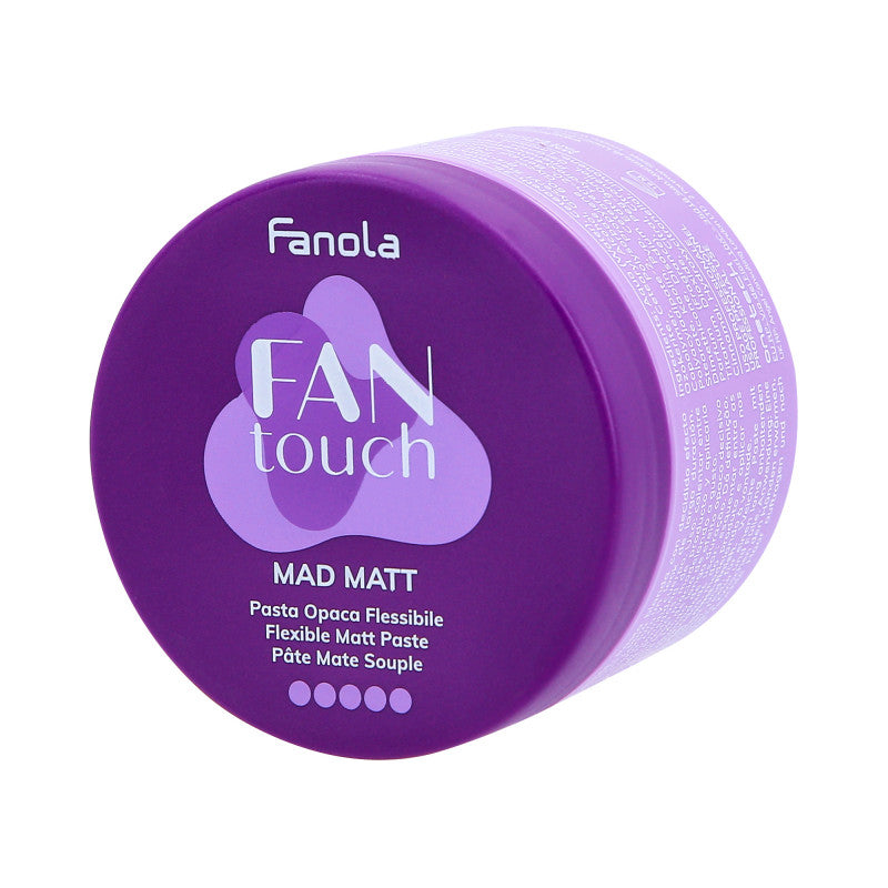 FANOLA FAN TOUCH MAD MATT Pasta per capelli flessibile, opaca 100ml