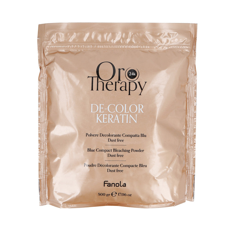 FANOLA ORO THERAPY DE-COLOR 24K Sbiancante blu con cheratina 500g