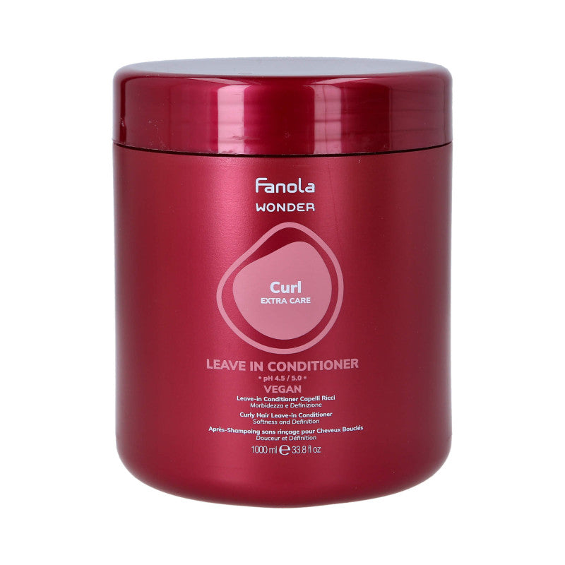 FANOLA WONDER CURL EXTRA CARE Balsamo vegano leave-in per capelli ricci 1000ml