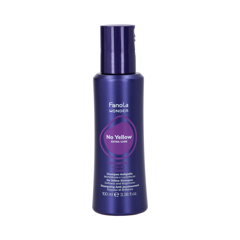FANOLA WONDER NO YELLOW EXTRA CARE Shampoo neutralizzante vegano per capelli biondi 100ml