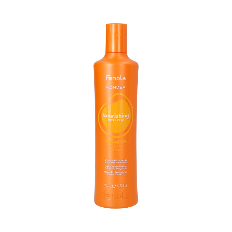 FANOLA WONDER NOURISHING EXTRA CARE Shampoo vegano ristrutturante per capelli secchi e danneggiati 350ml