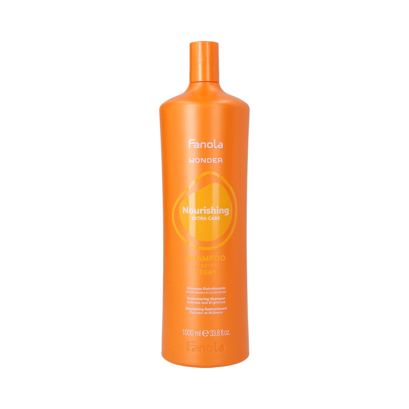 FANOLA WONDER NOURISHING EXTRA CARE Shampoo vegano nutriente per capelli secchi e danneggiati 1000ml