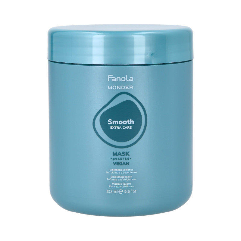 FANOLA WONDER SMOOTH EXTRA CARE Maschera lisciante vegana per capelli crespi 1000ml