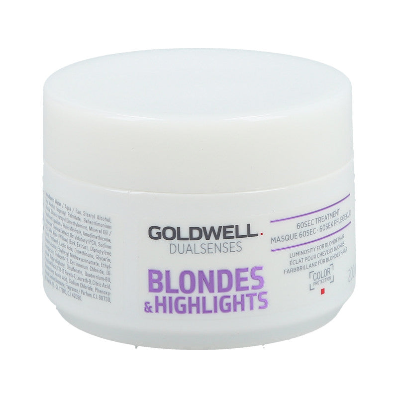 Goldwell Dualsenses Blondes & Highlights Trattamento 60-secondi per capelli biondi 200 ml 
