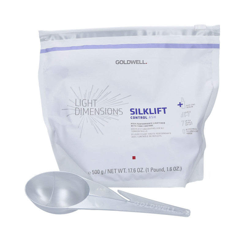 GOLDWELL LIGHT DIAMENSIONS SILKLIFT CONTROL ASH Rozjaśniacz do włosów do 7 tonów 500g