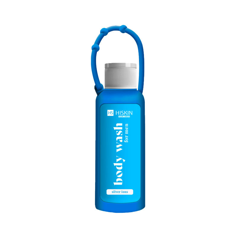 HISKIN BODY WASH PER UOMO FORMATO DA VIAGGIO Gel doccia per uomo con gancio Blu 90 ml