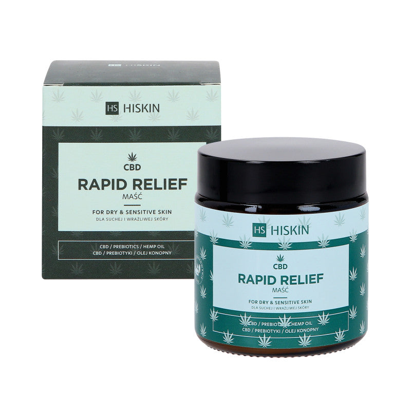HISKIN CBD RAPID RELIFE Unguento di soccorso per pelli secche e sensibili 120ml