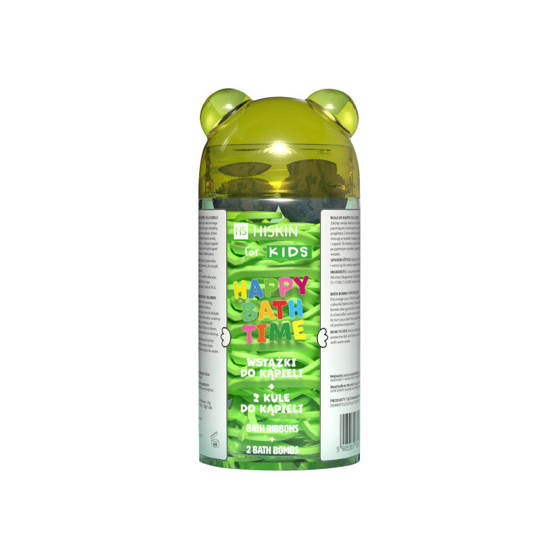 HISKIN PER BAMBINI HAPPY BATH TIME Nastri da bagno + 2 bombe da bagno a forma di orsetto per bambini