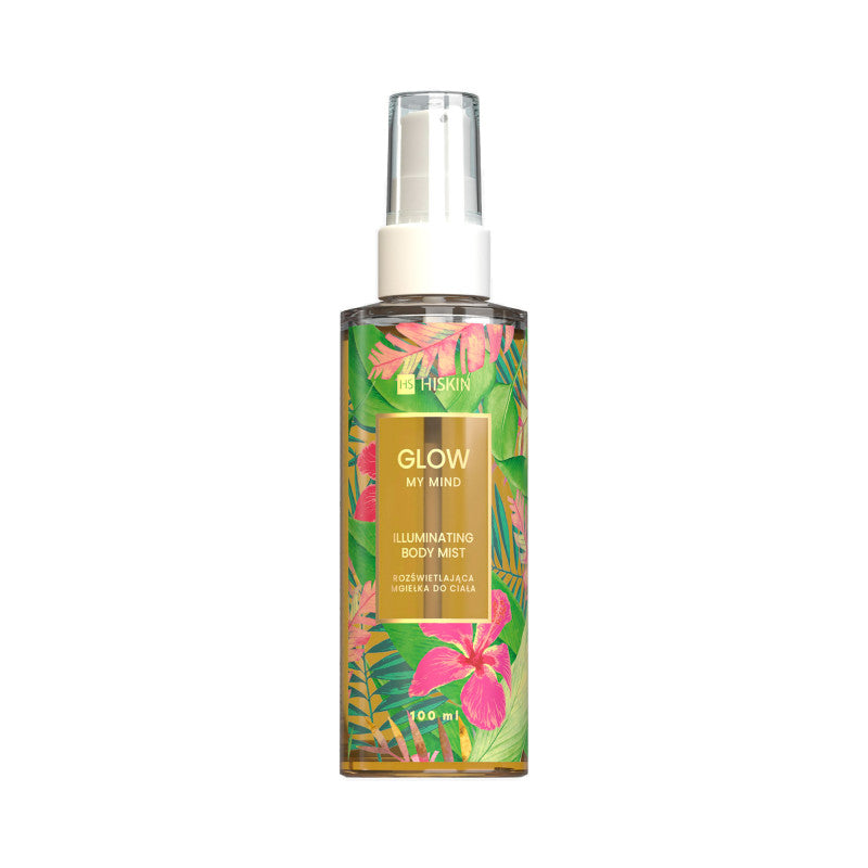 HISKIN GLOW MY MIND Spray corpo illuminante con particelle d'oro 100 ml