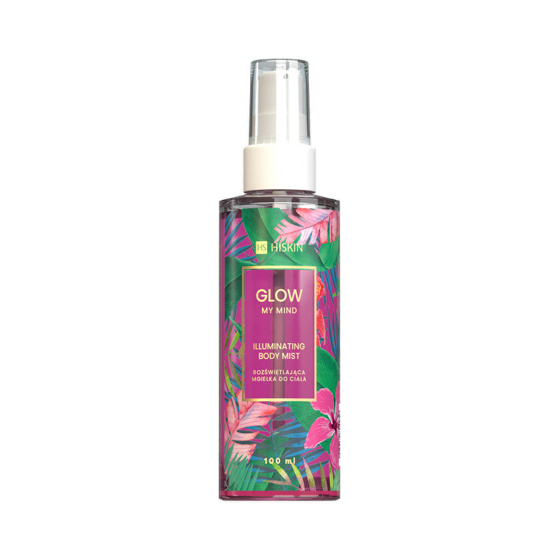 HISKIN GLOW MY MIND Spray corpo illuminante con particelle Rosa 100 ml