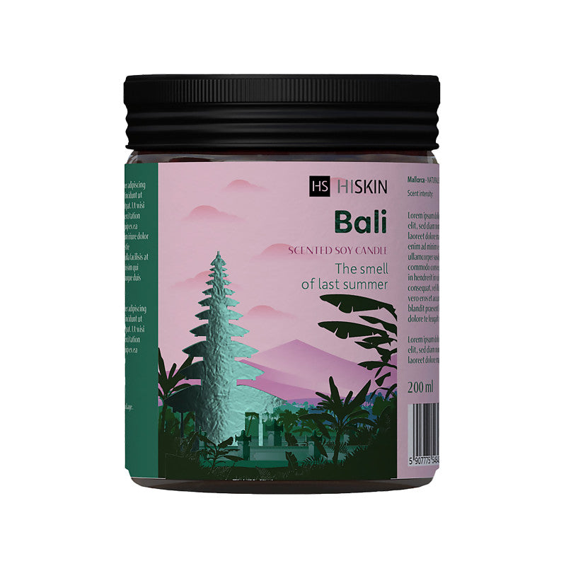 HISKIN HOME BON VOYAGE Candela di soia Bali 200 ml