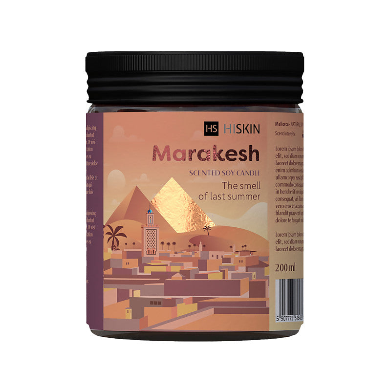 HISKIN HOME BON VOYAGE Candela di soia Marakesh 200 ml
