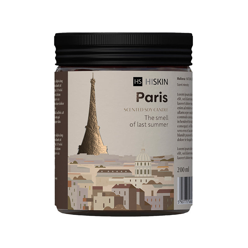 HISKIN HOME BON VOYAGE Candela di soia Parigi 200 ml