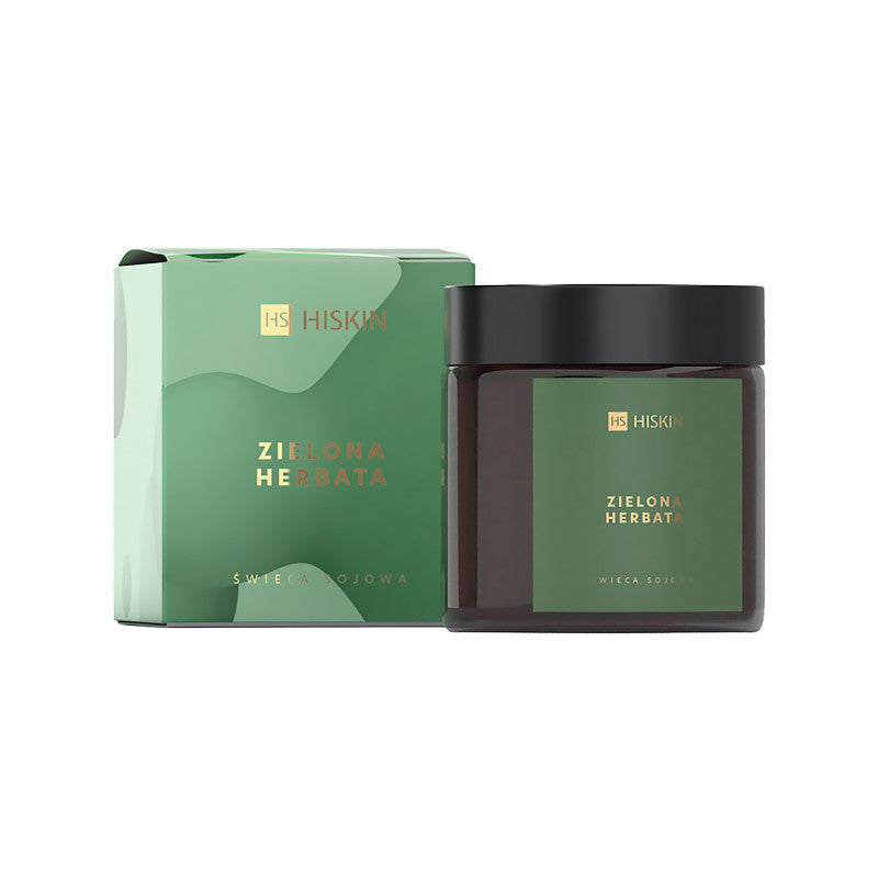 HISKIN HOME Candela di soia al tè verde 100 ml