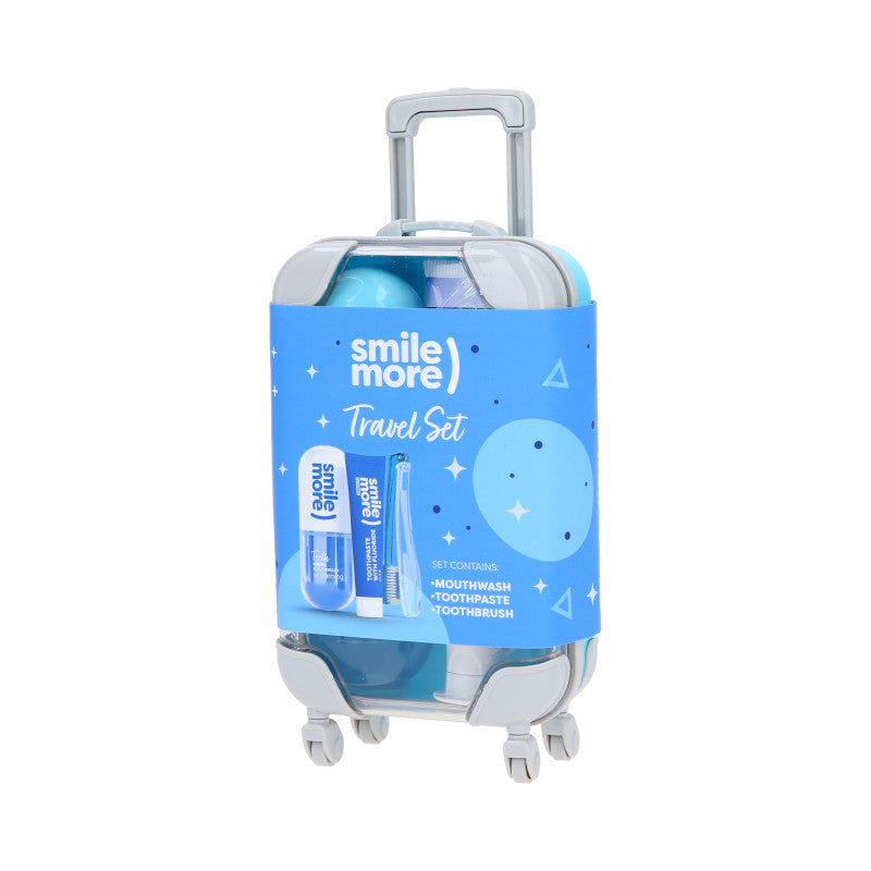 HISKIN SMILE MORE TRAVEL SET Set da viaggio dentifricio 30ml + collutorio 60ml