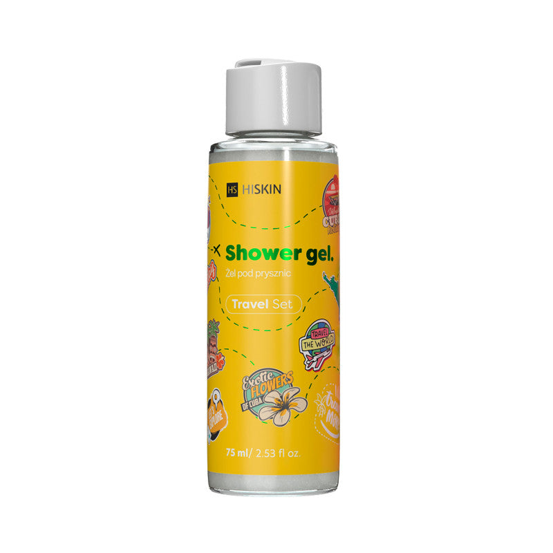 SET DA VIAGGIO HISKIN Gel doccia profumato ai fiori esotici 75 ml