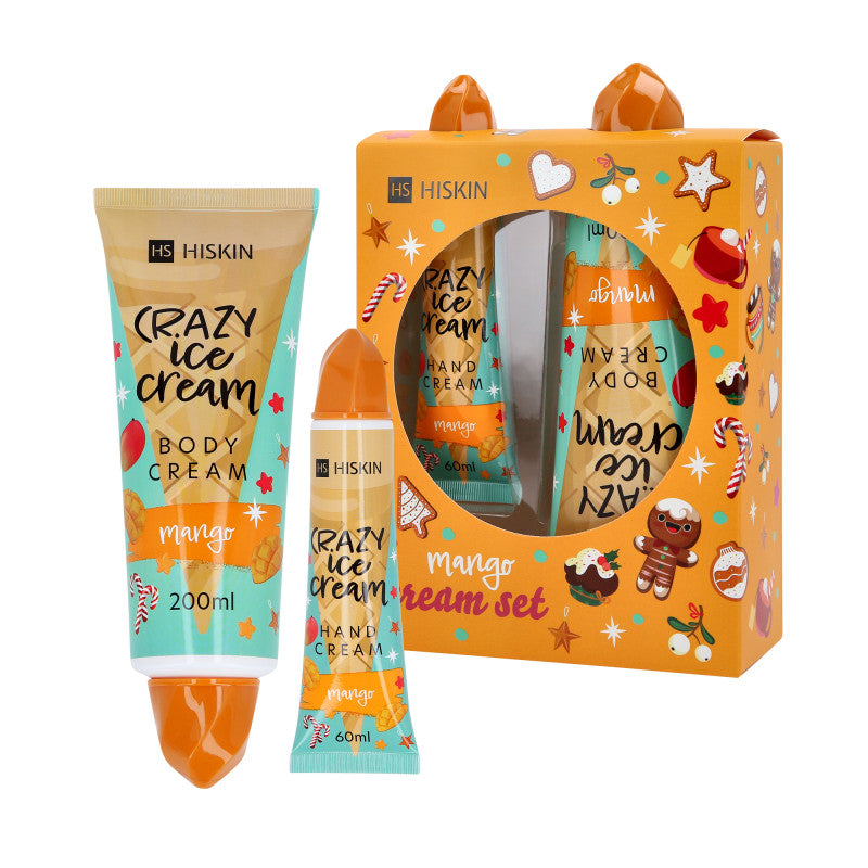 HISKIN XMASS MANGO Set lozione corpo e crema mani, Mango 200ml + 60ml